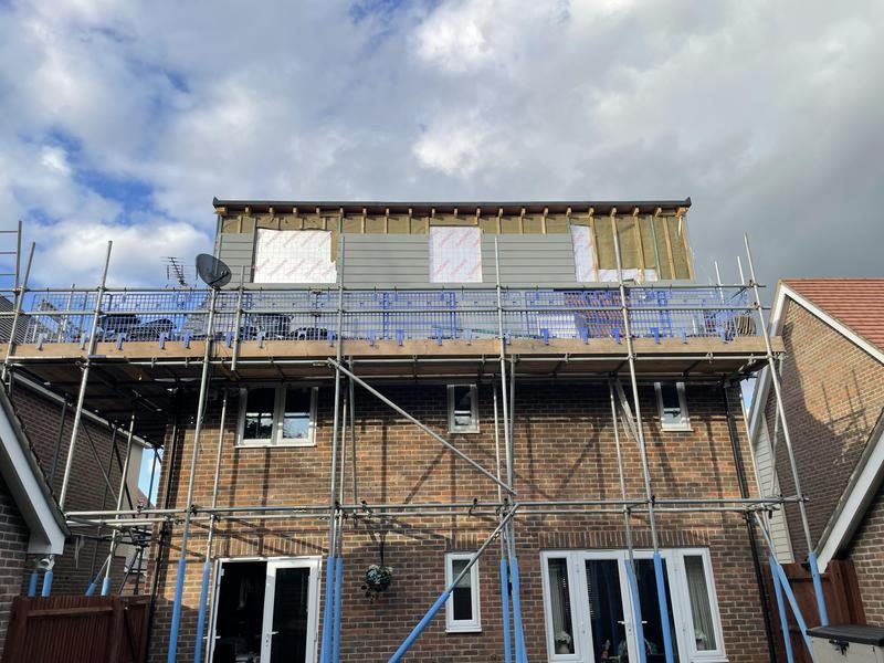 Rear dormer under construction