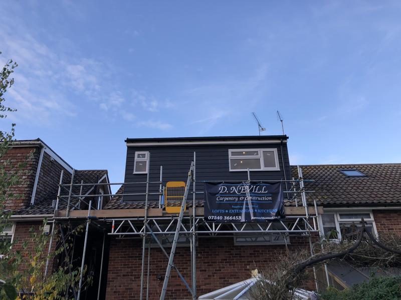 Dark clad dormer, weathertight